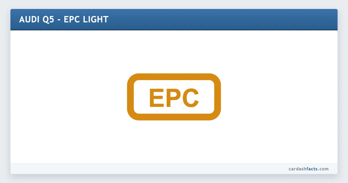 How to Fix the EPC Light on an Audi Q5 reference chart