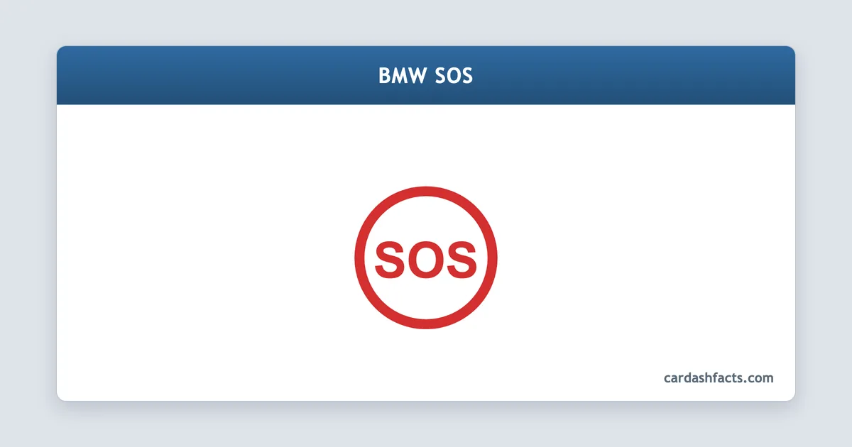 BMW SOS explained