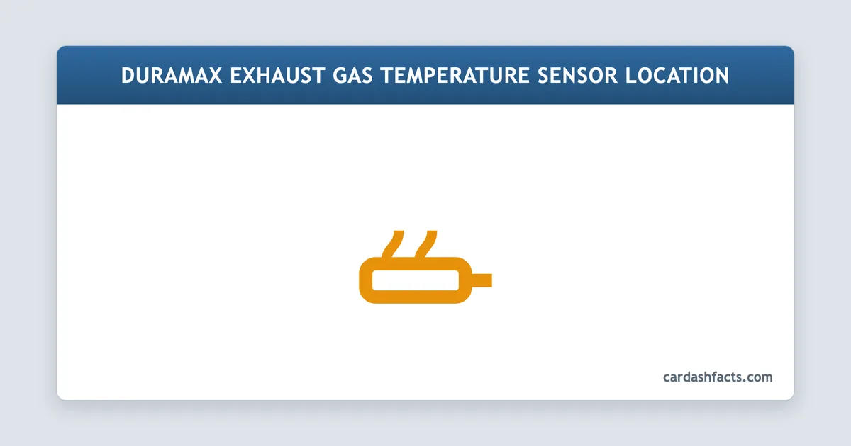 Duramax Exhaust Gas Temperature Sensor Location explained