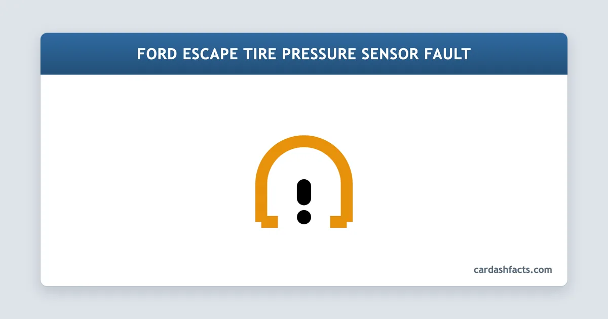 Ford Escape Tire Pressure Sensor Fault: Causes and Fixes Ford Escape Tire Pressure Sensor Fault explained